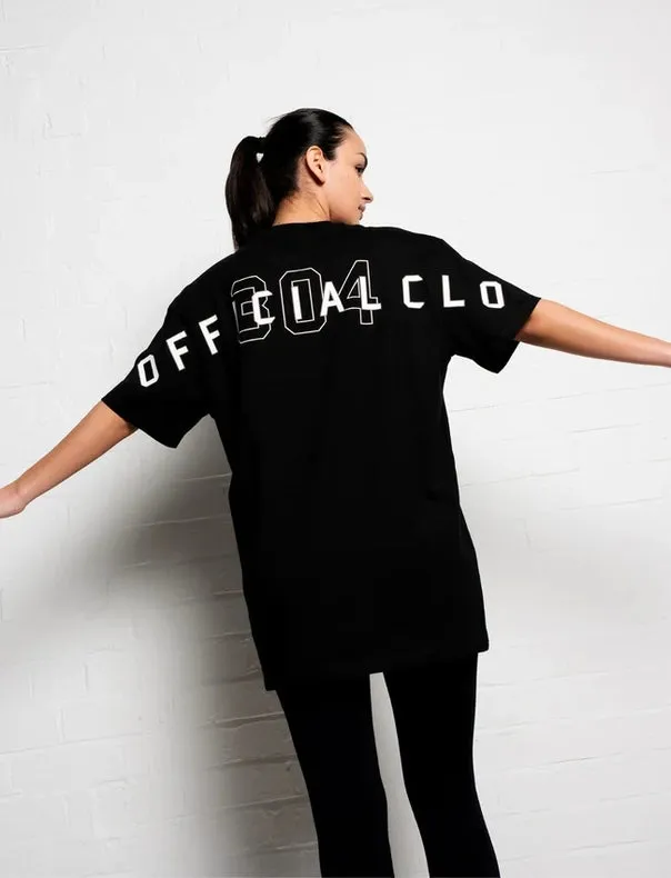 304 Women's Official T-Shirt Black (Oversized)