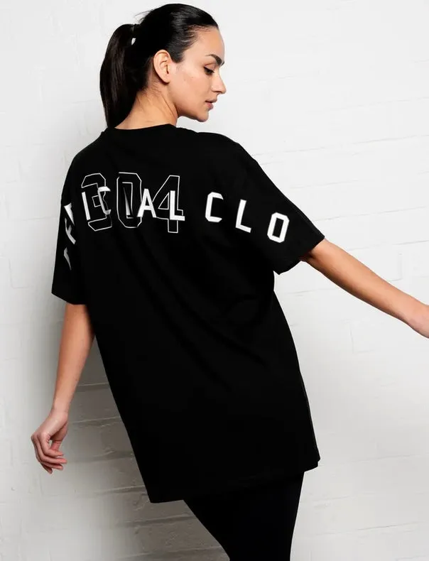 304 Women's Official T-Shirt Black (Oversized)