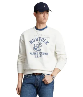 Anchor-Print Fleece Sweatshirt