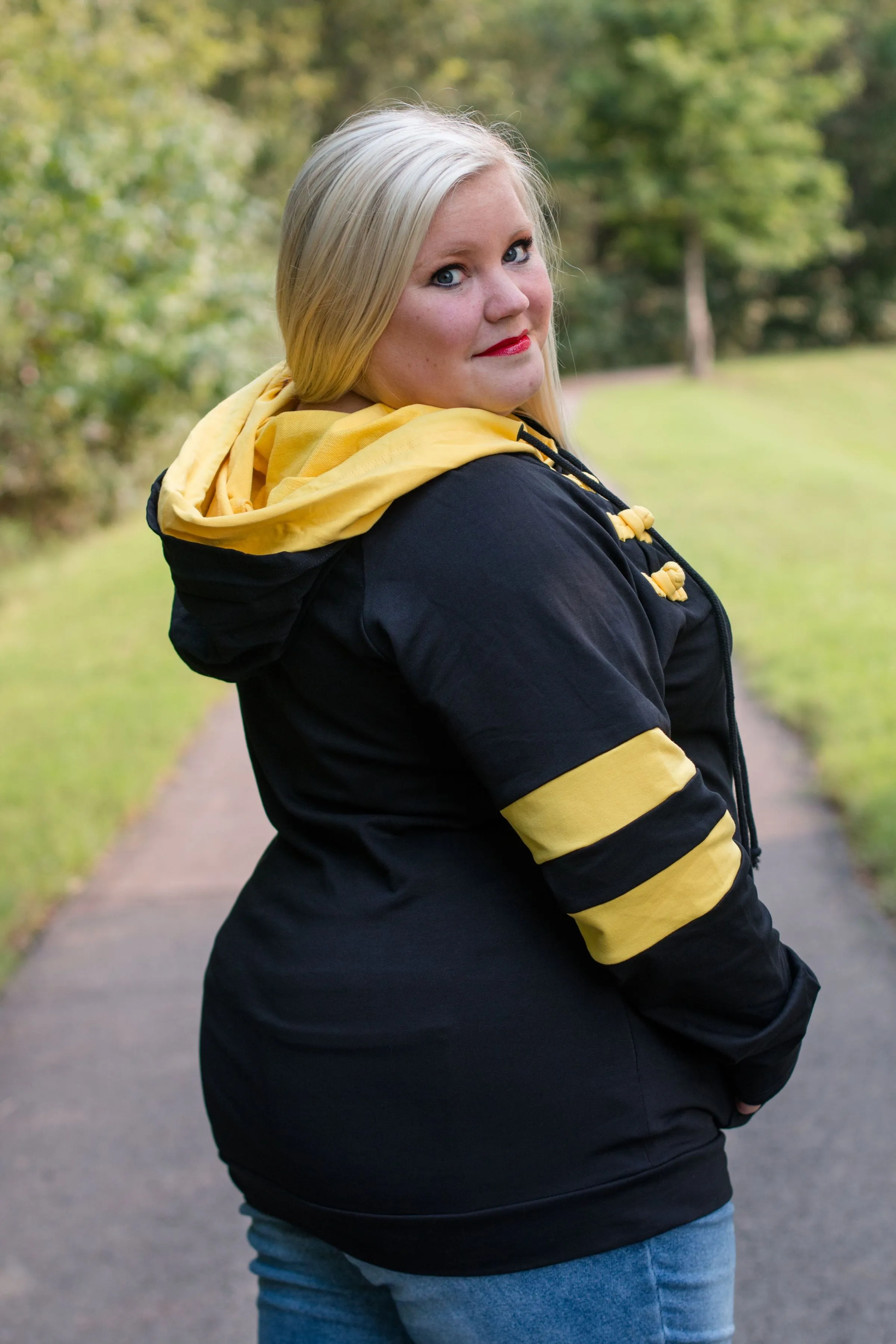 Black and Gold Gameday Hoodie-Women & Kids