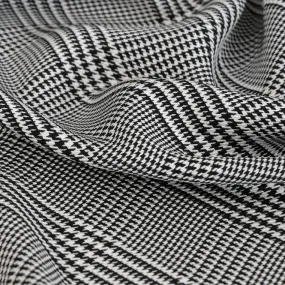 Black White Suiting Fabric 4404