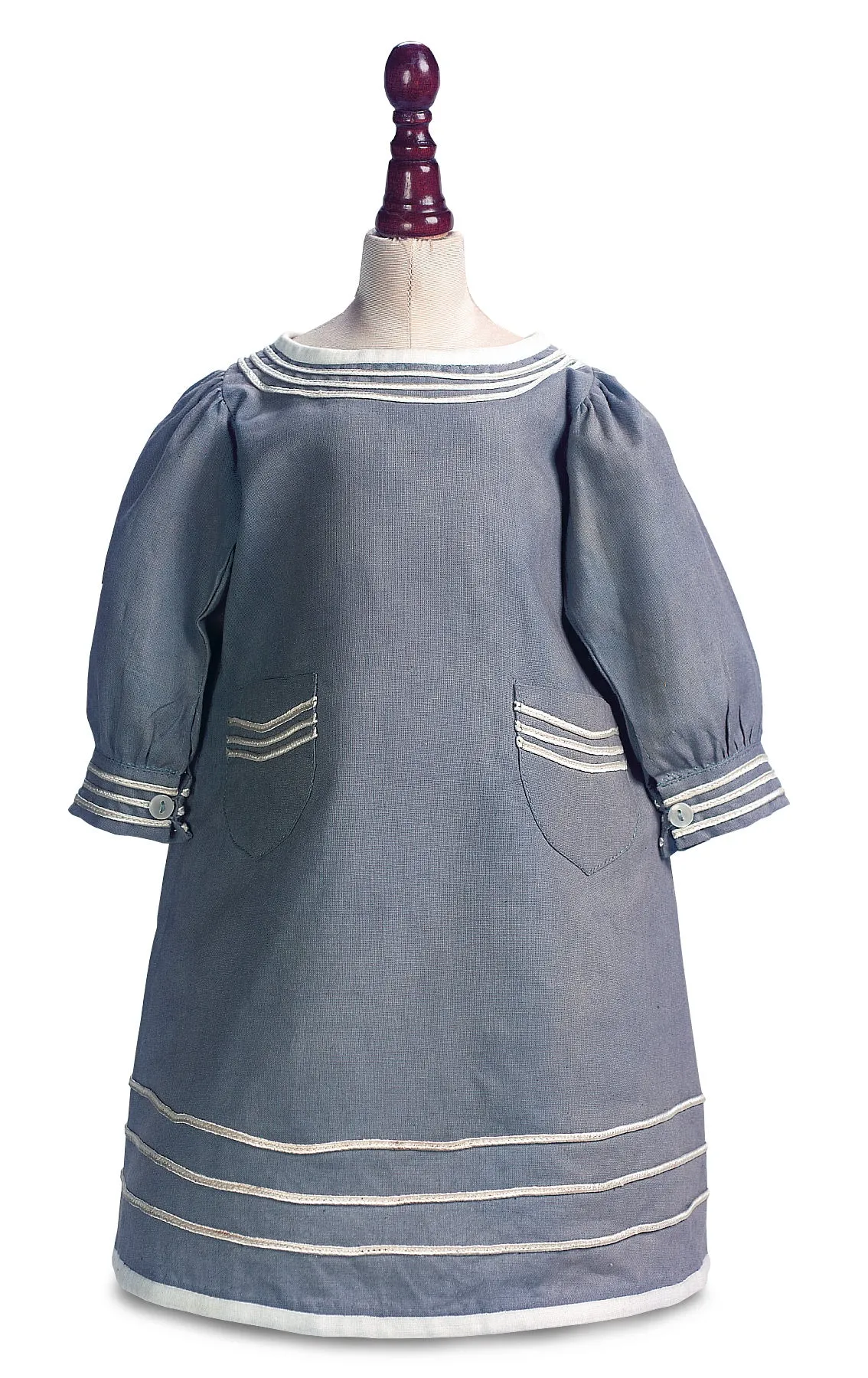 Blue Cotton Smock Dress