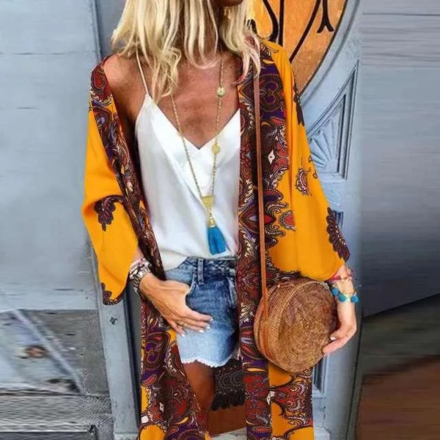 Boho Chic Long Sleeve Cardigan