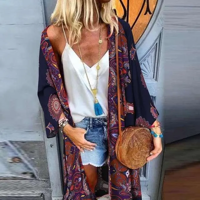 Boho Chic Long Sleeve Cardigan