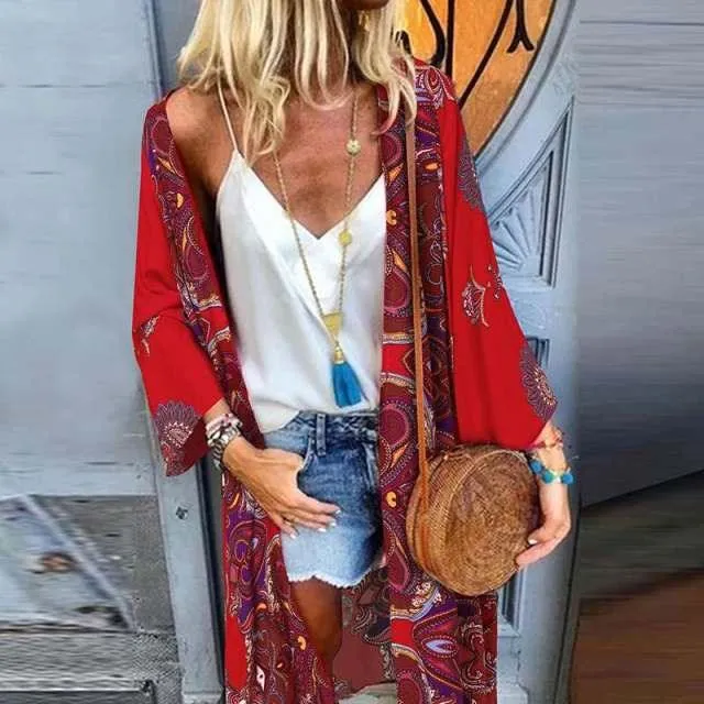 Boho Chic Long Sleeve Cardigan