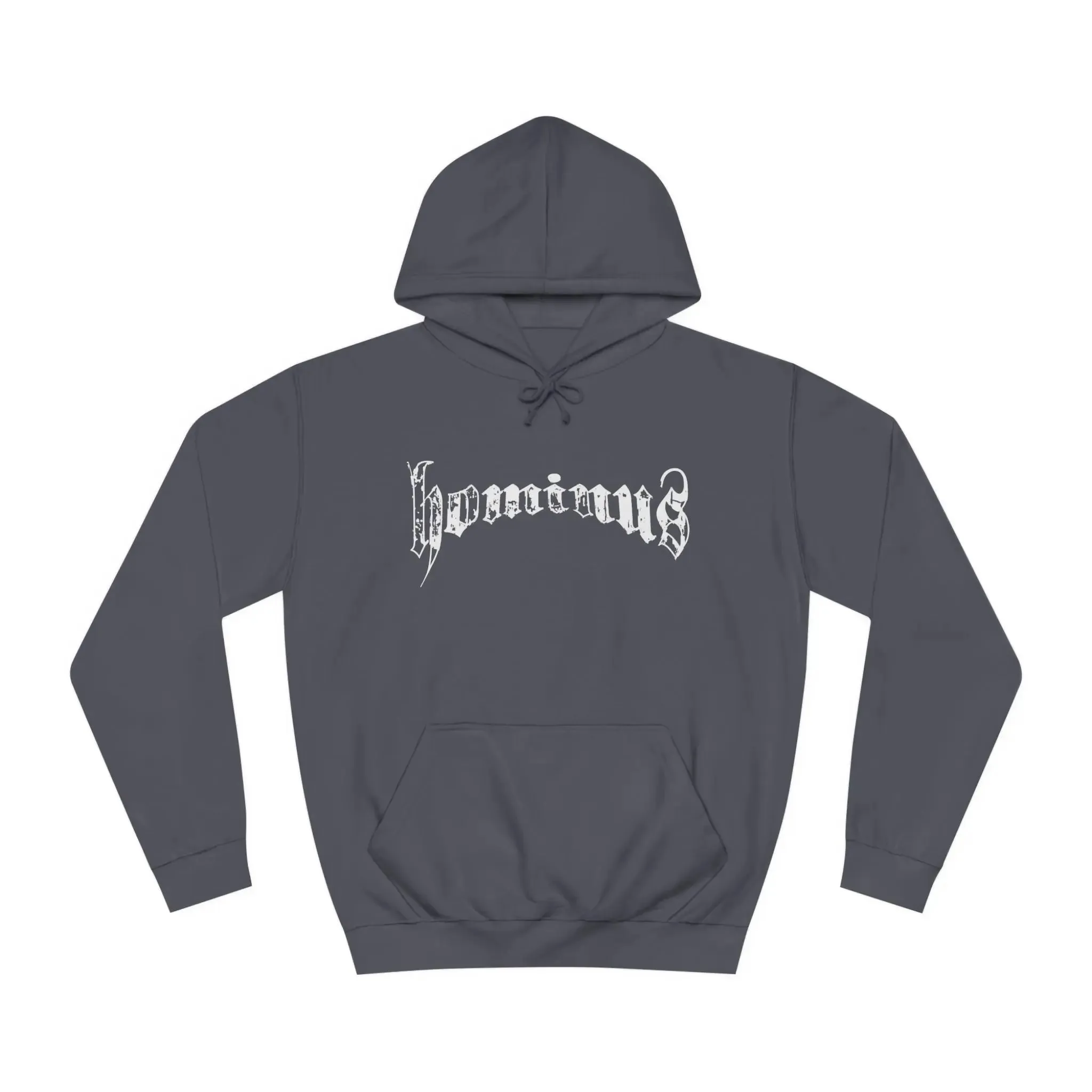 Casual Hominus Denim Gothic Logo Hoodie