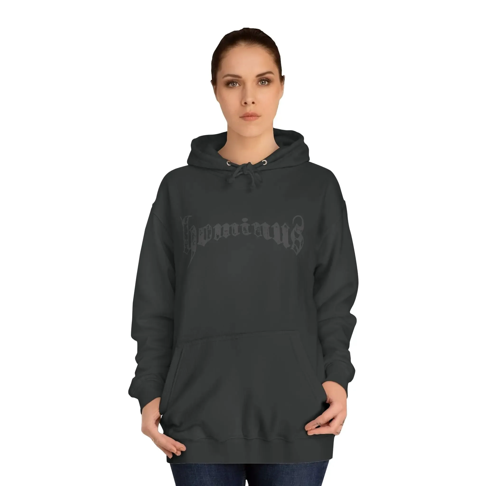 Casual Hominus Denim Gothic Logo Hoodie