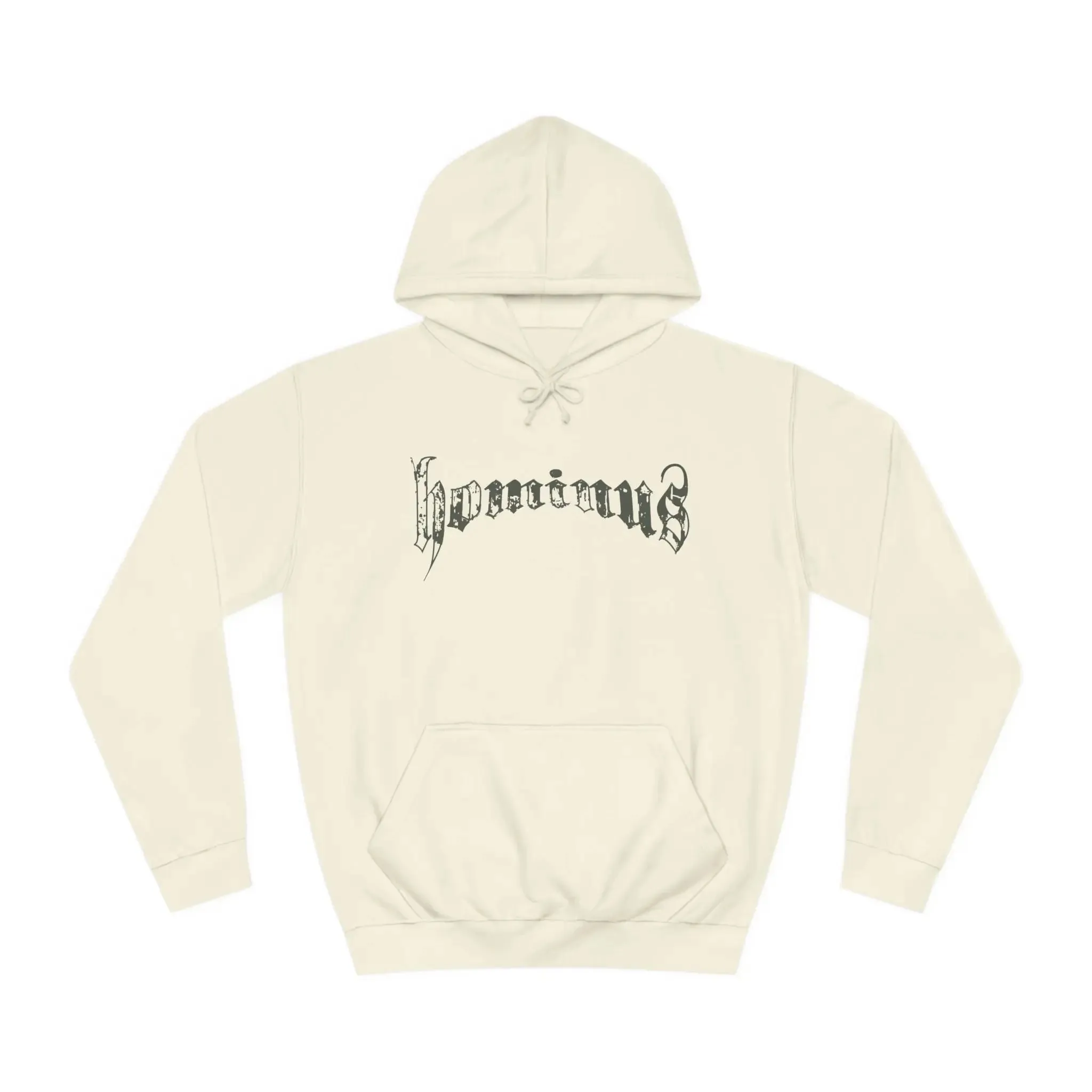 Casual Hominus Denim Gothic Logo Hoodie