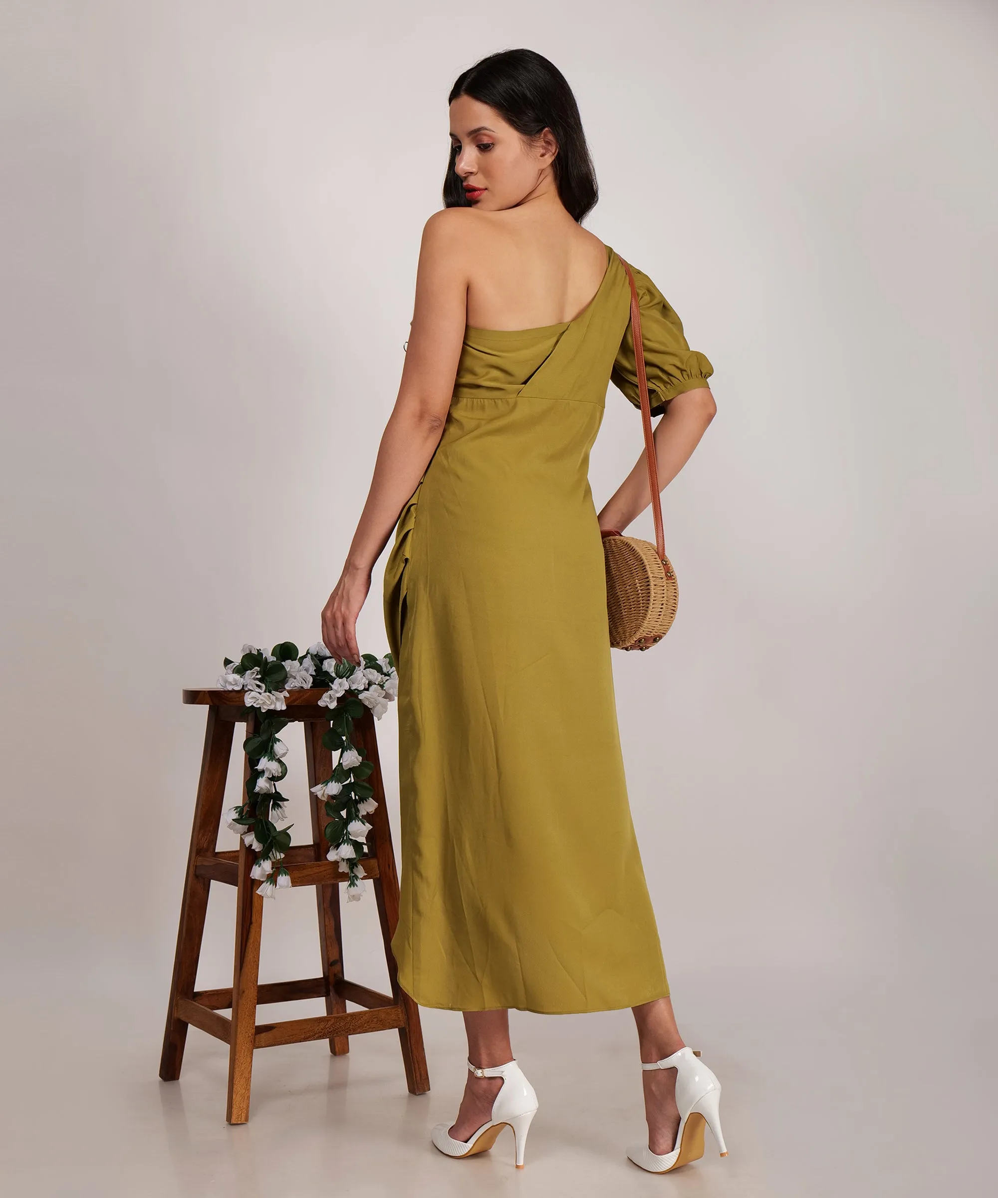 Check Me Out Olive Dress