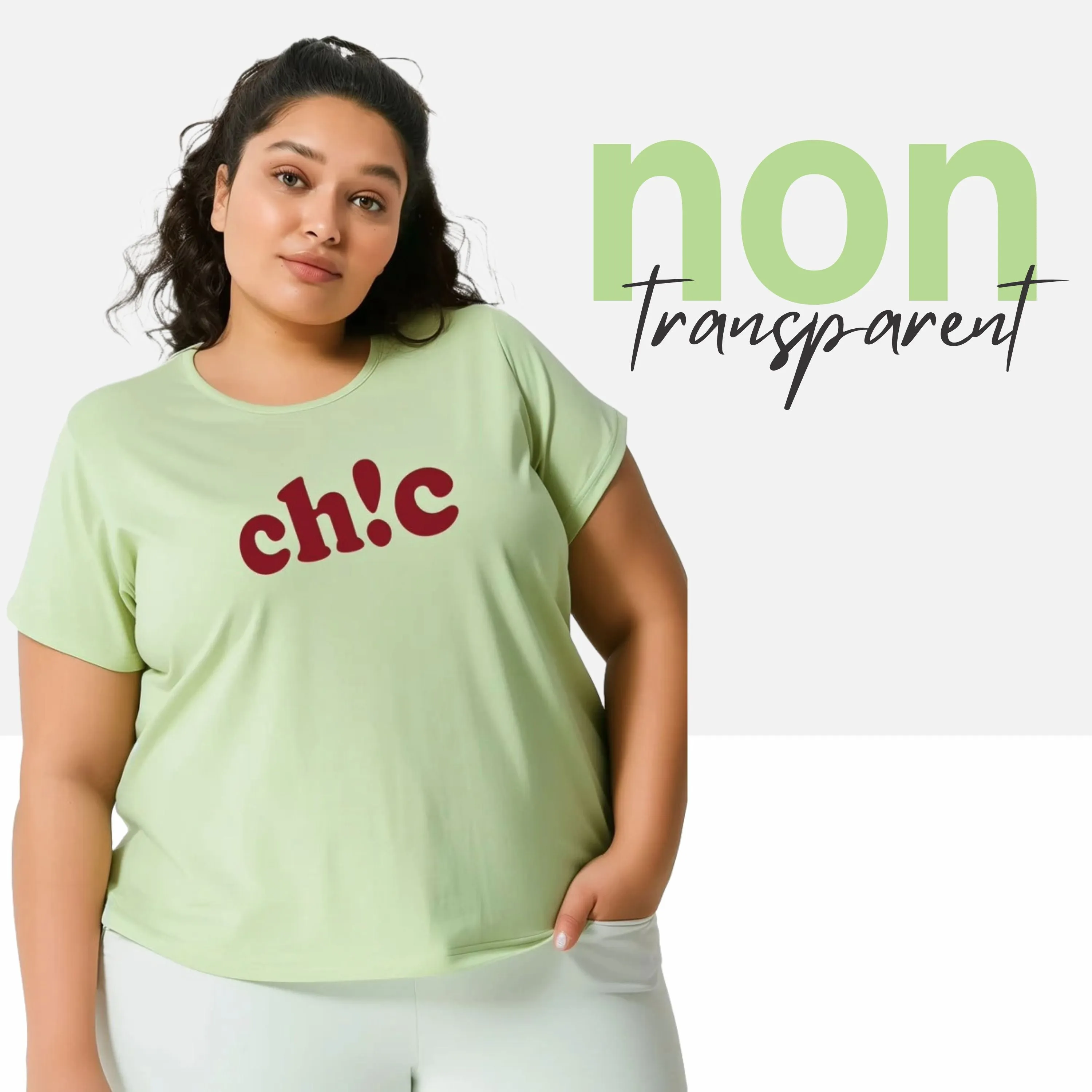 Chic Women Plus Size T-shirt