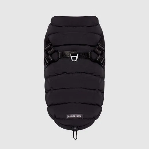 classic harness puffer - black - last one!