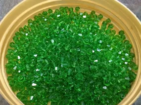 Dark Green Bicone Crystal Glass Beads (Wholesale)