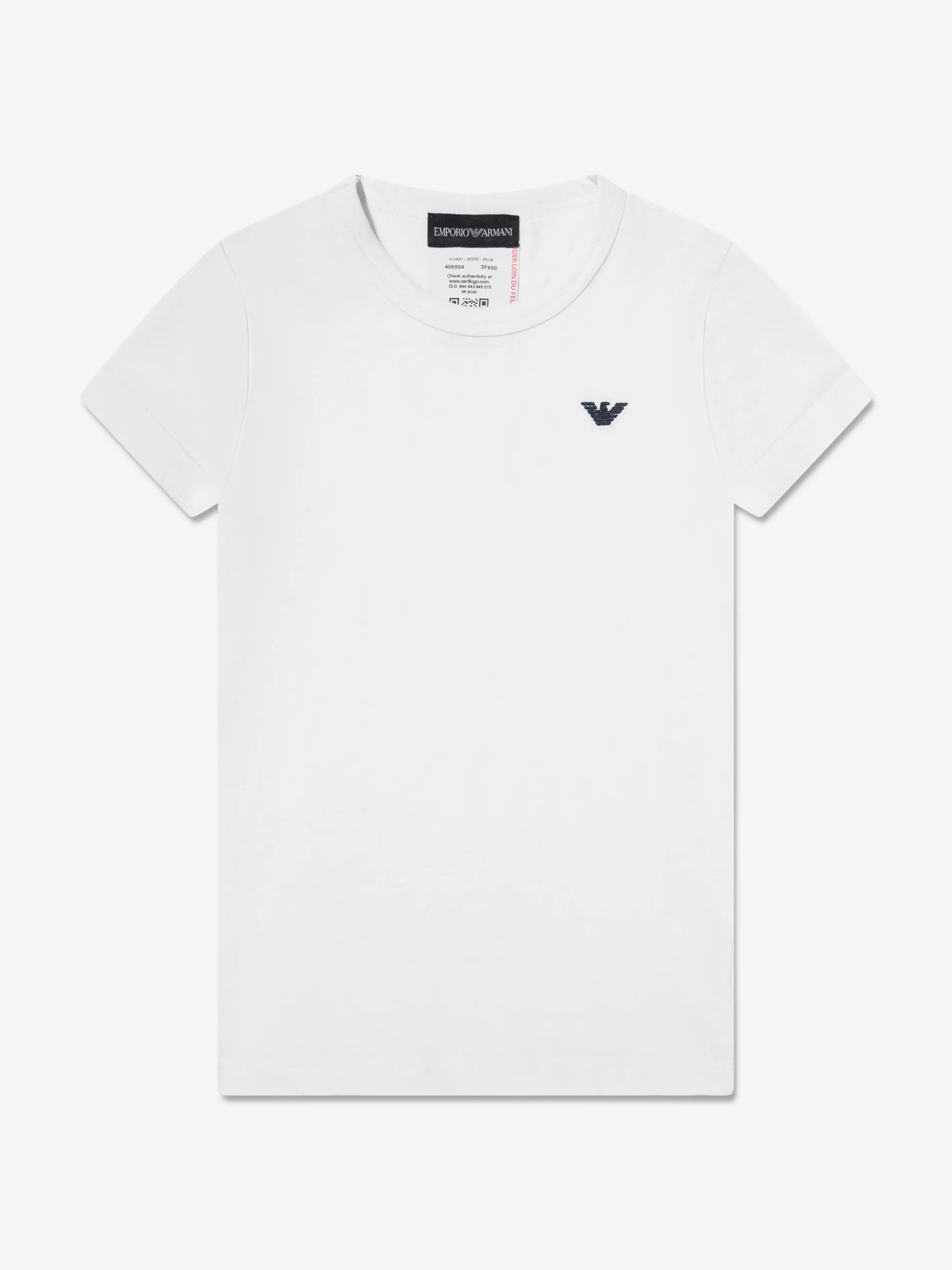 Emporio Armani Boys 2 Pack T-Shirt Set in Navy