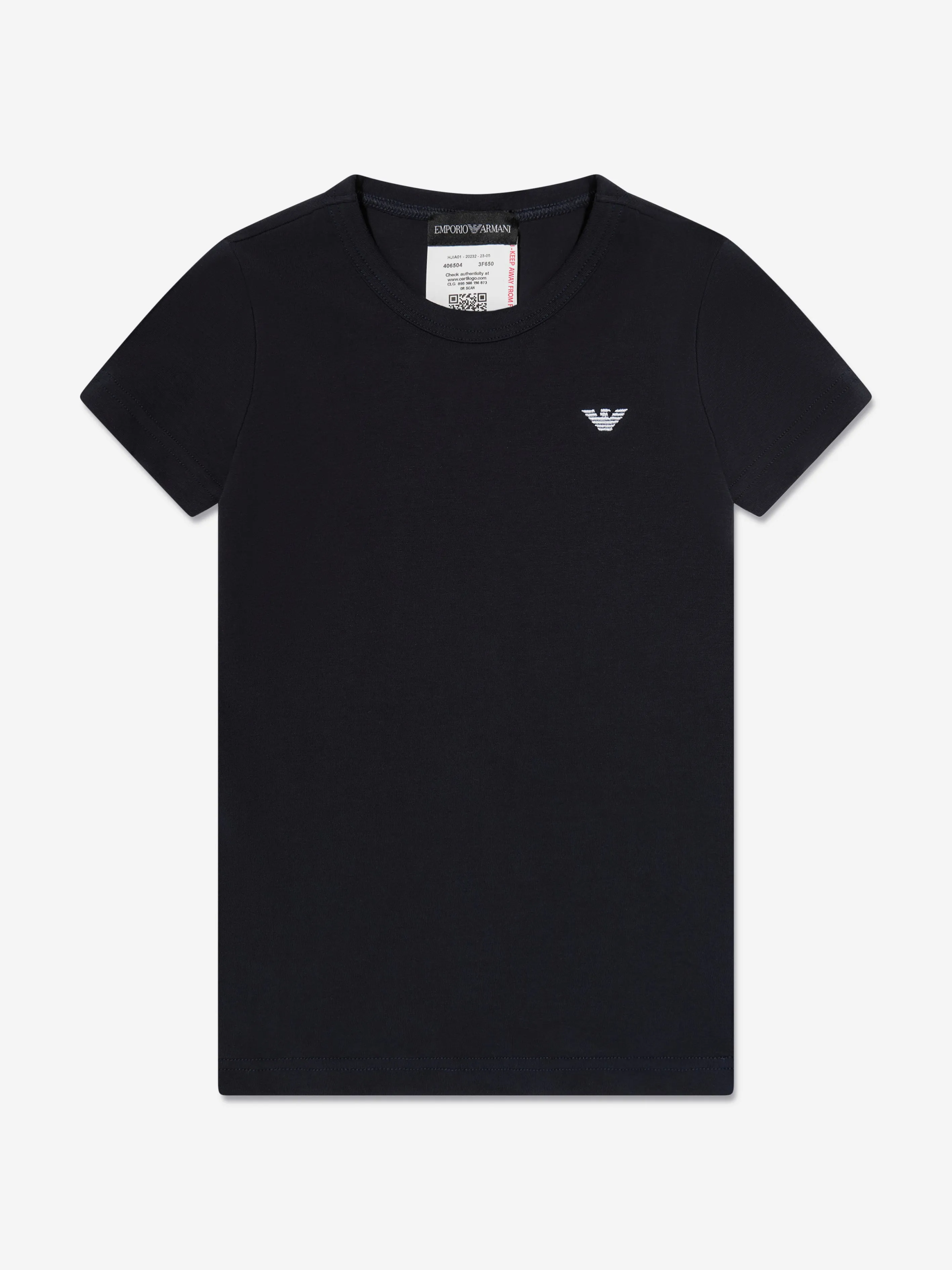 Emporio Armani Boys 2 Pack T-Shirt Set in Navy