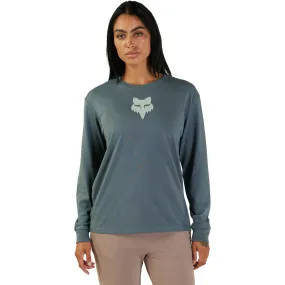 Fox Racing Fox Head Long Sleeve T-Shirt Citadel Blue