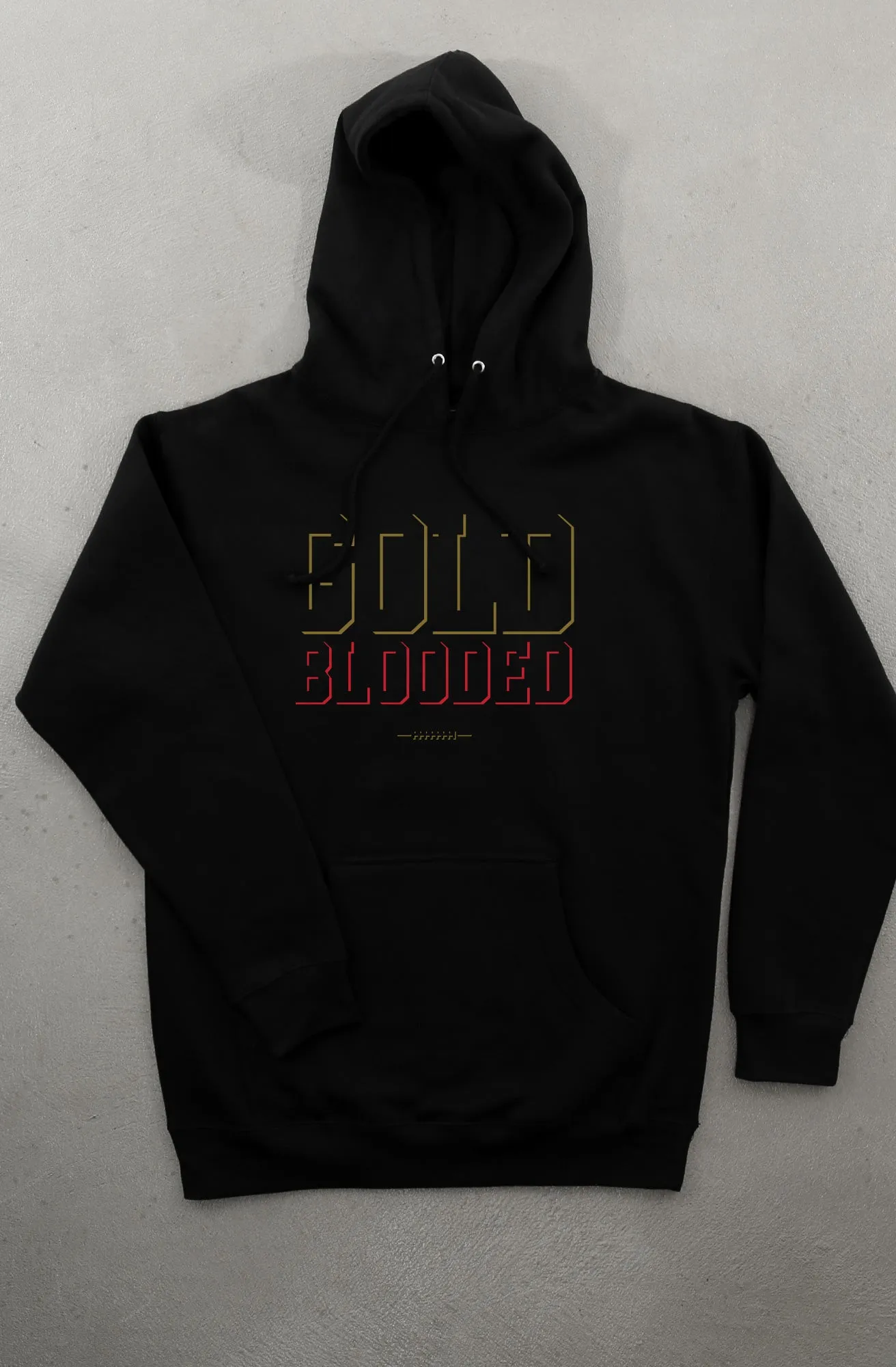 Gold Blooded Eclipse (Men's Black/Red Hoody)