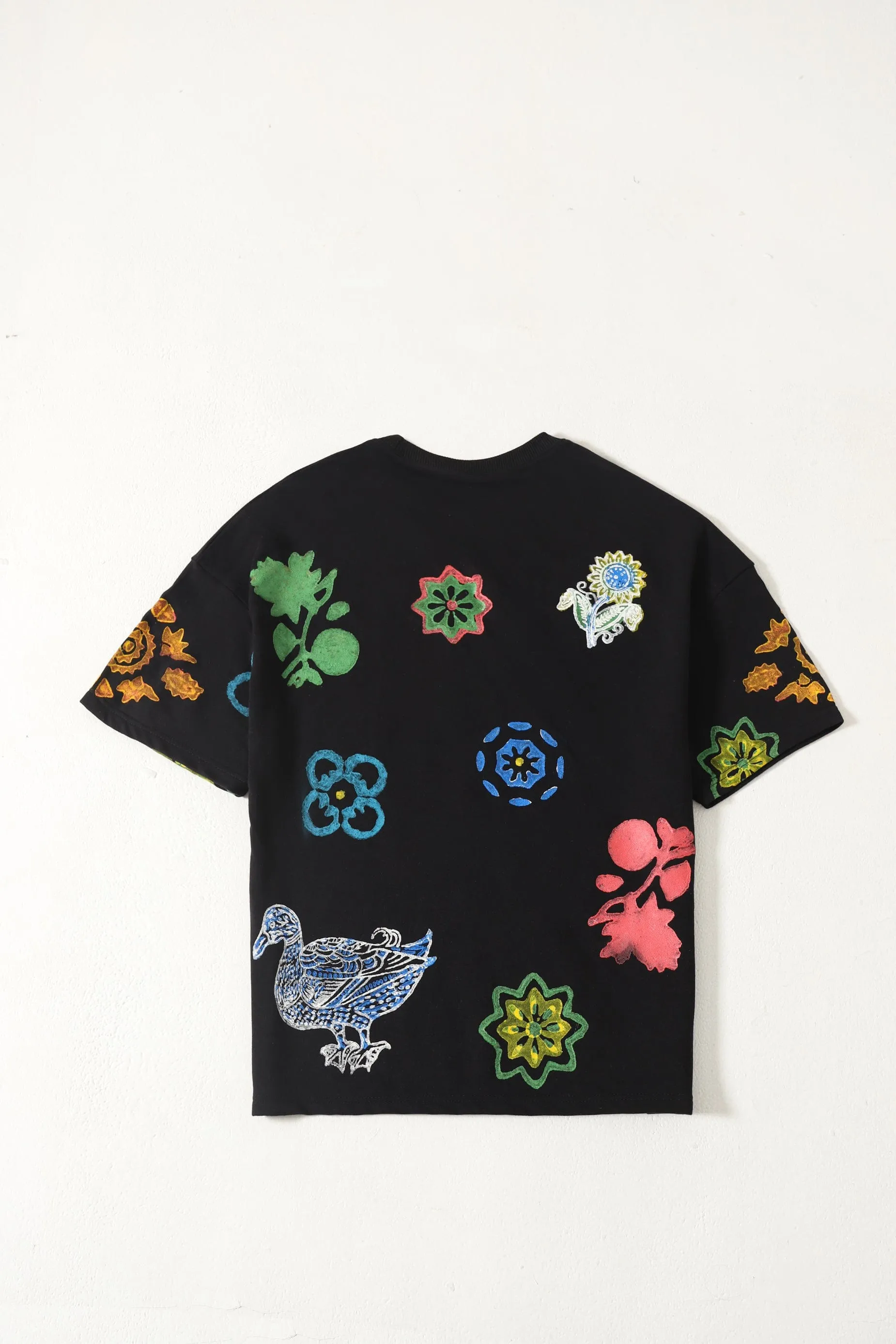 HAND BLOCKPRINT MOTIF T SHIRT