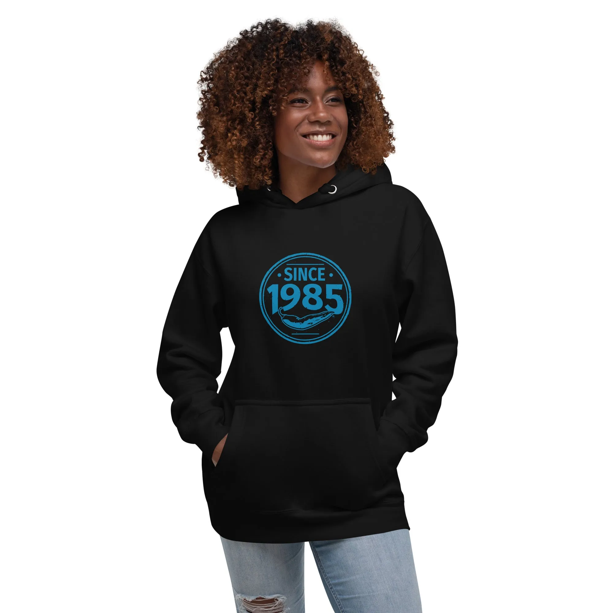 Hot Chillys 1985 Circle Logo Unisex Hoodie