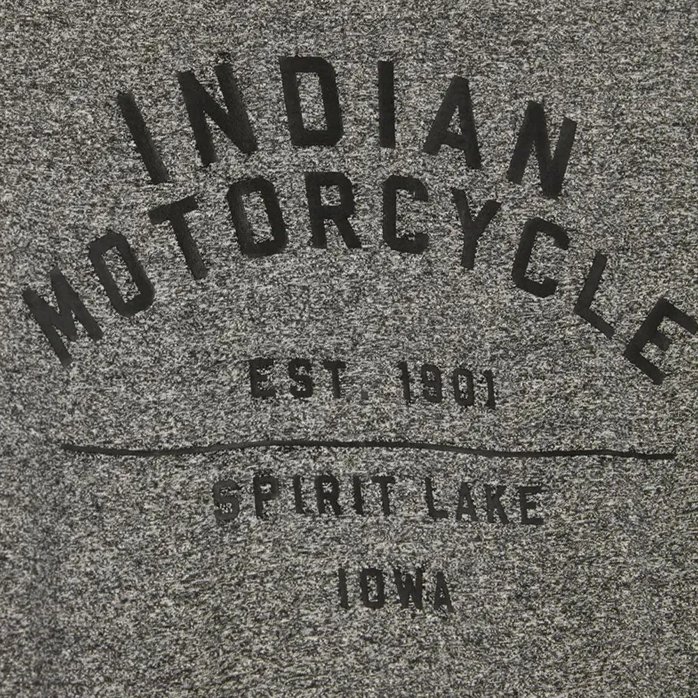 Indian Motorcycle  Mens 1901 Spirit Lake T-Shirt Tee Lightweight Comfy Grey