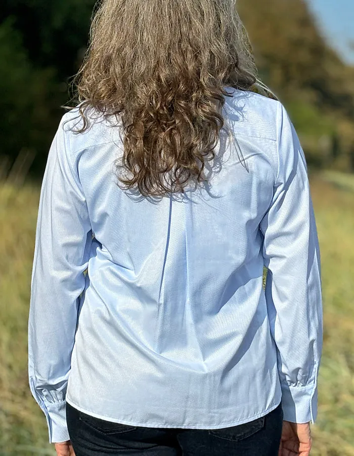 Milano Twill Shirt in Powder Blue