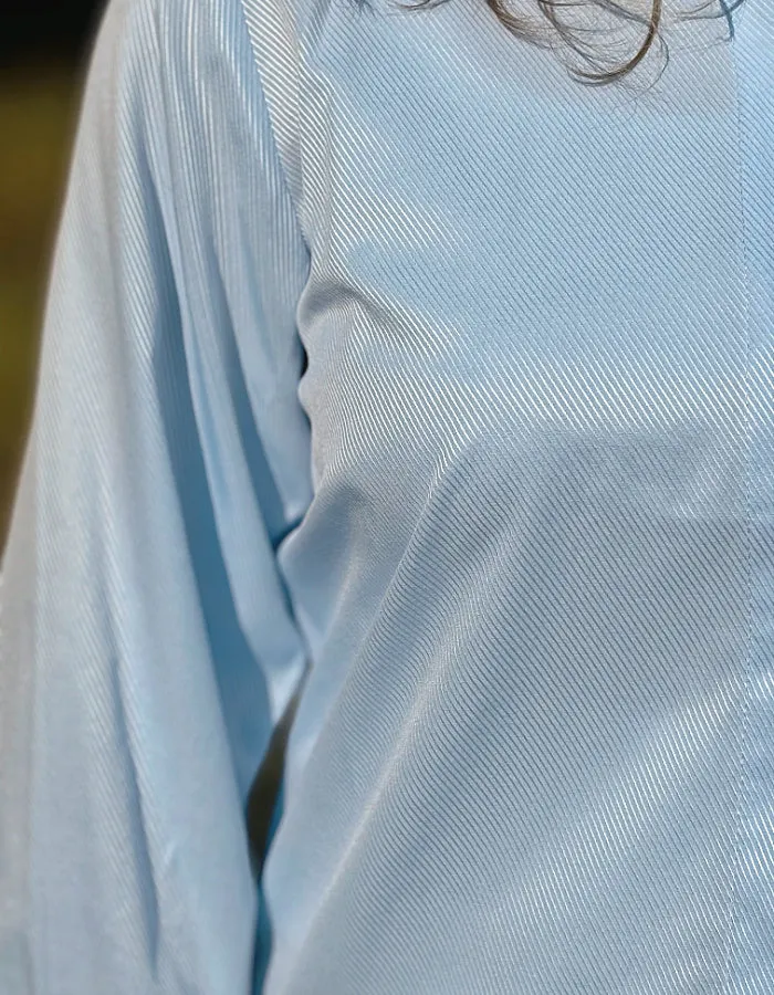 Milano Twill Shirt in Powder Blue