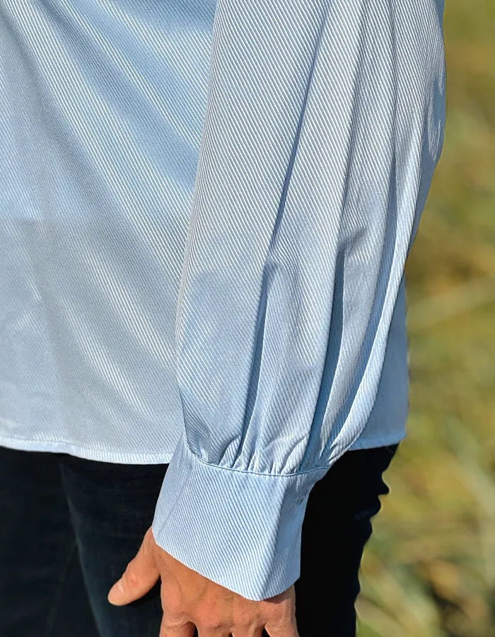 Milano Twill Shirt in Powder Blue