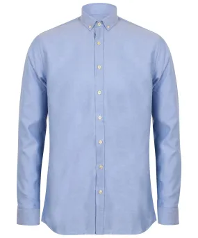 Modern long sleeve Oxford shirt | Blue