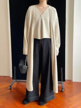 Nicole Woman Knitted Long Cardigan