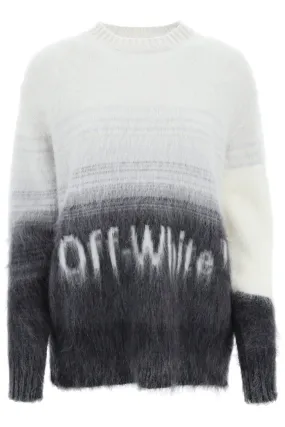 Off-white helvetica logo mohair sweater