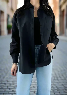 OXFORD BLACK BLOUSE