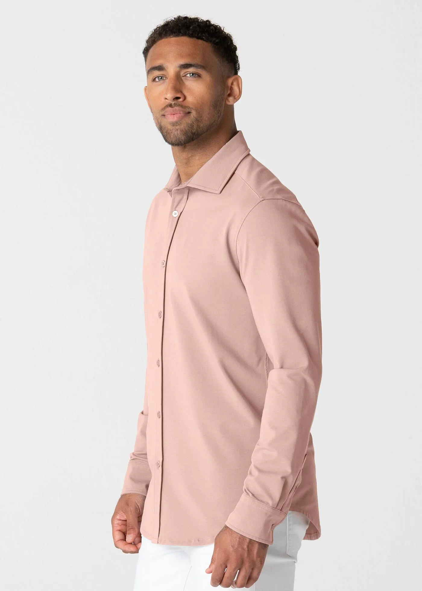 Polished Shirt | Pearl Blush