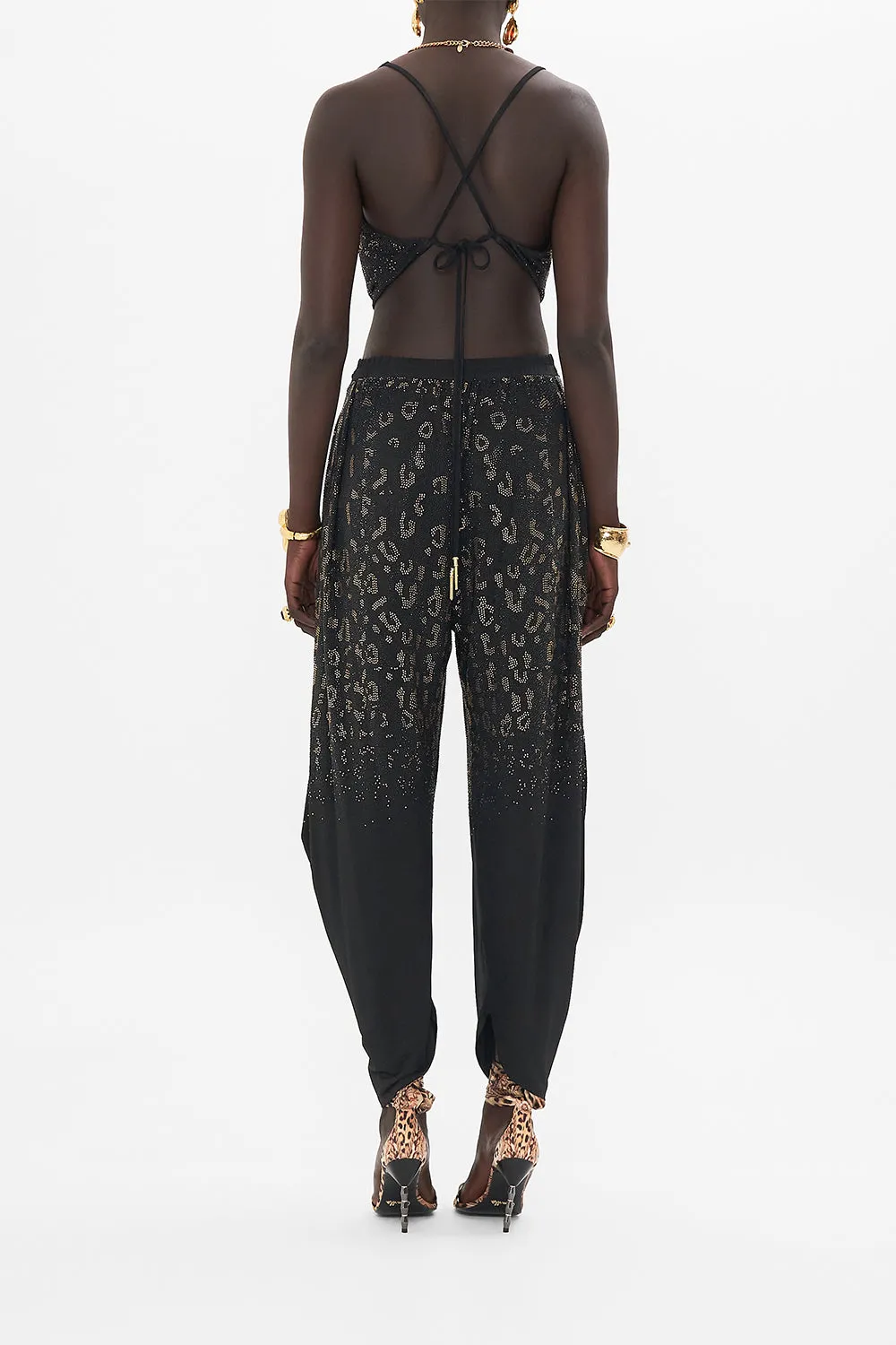 SPLIT HEM JERSEY PANT MOSAIC MUSE