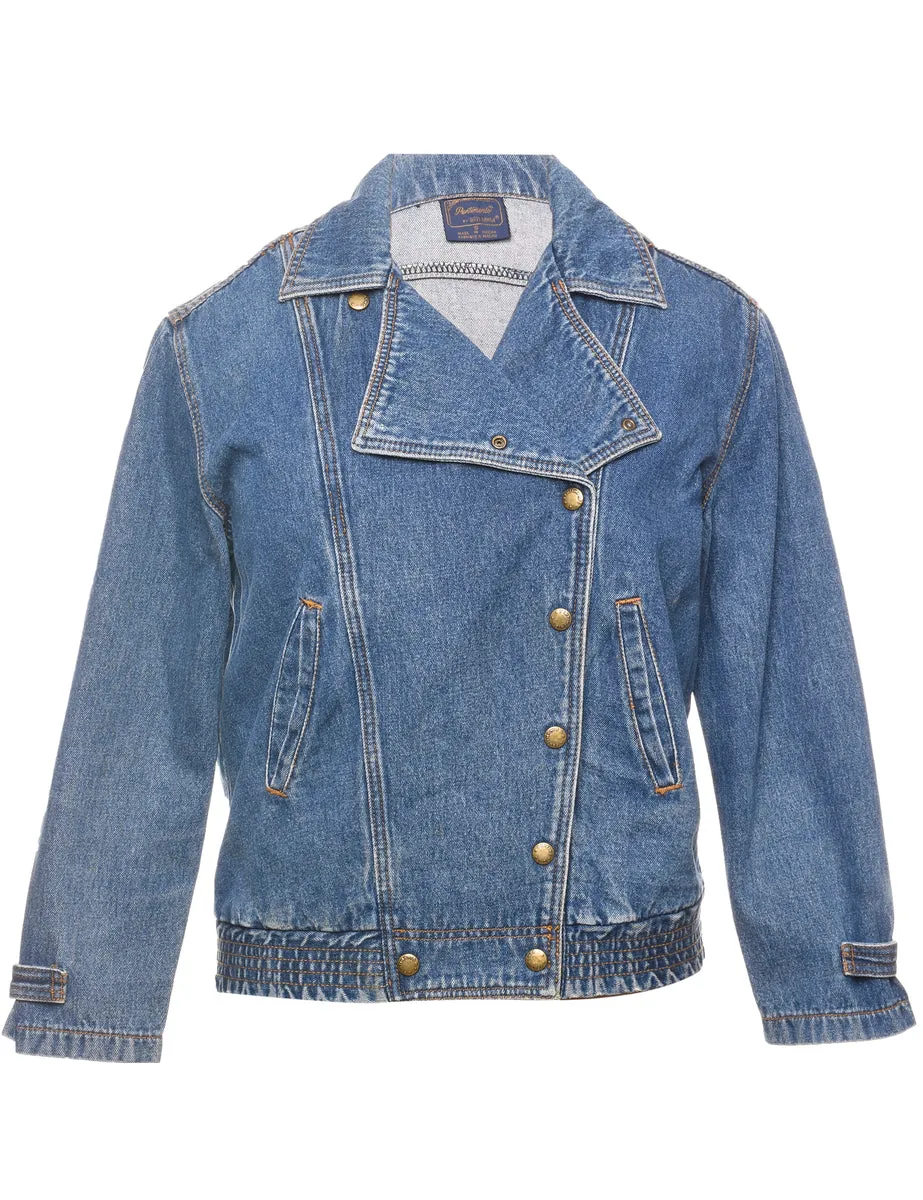 Stone Wash Classic Denim 1990s Jacket - S