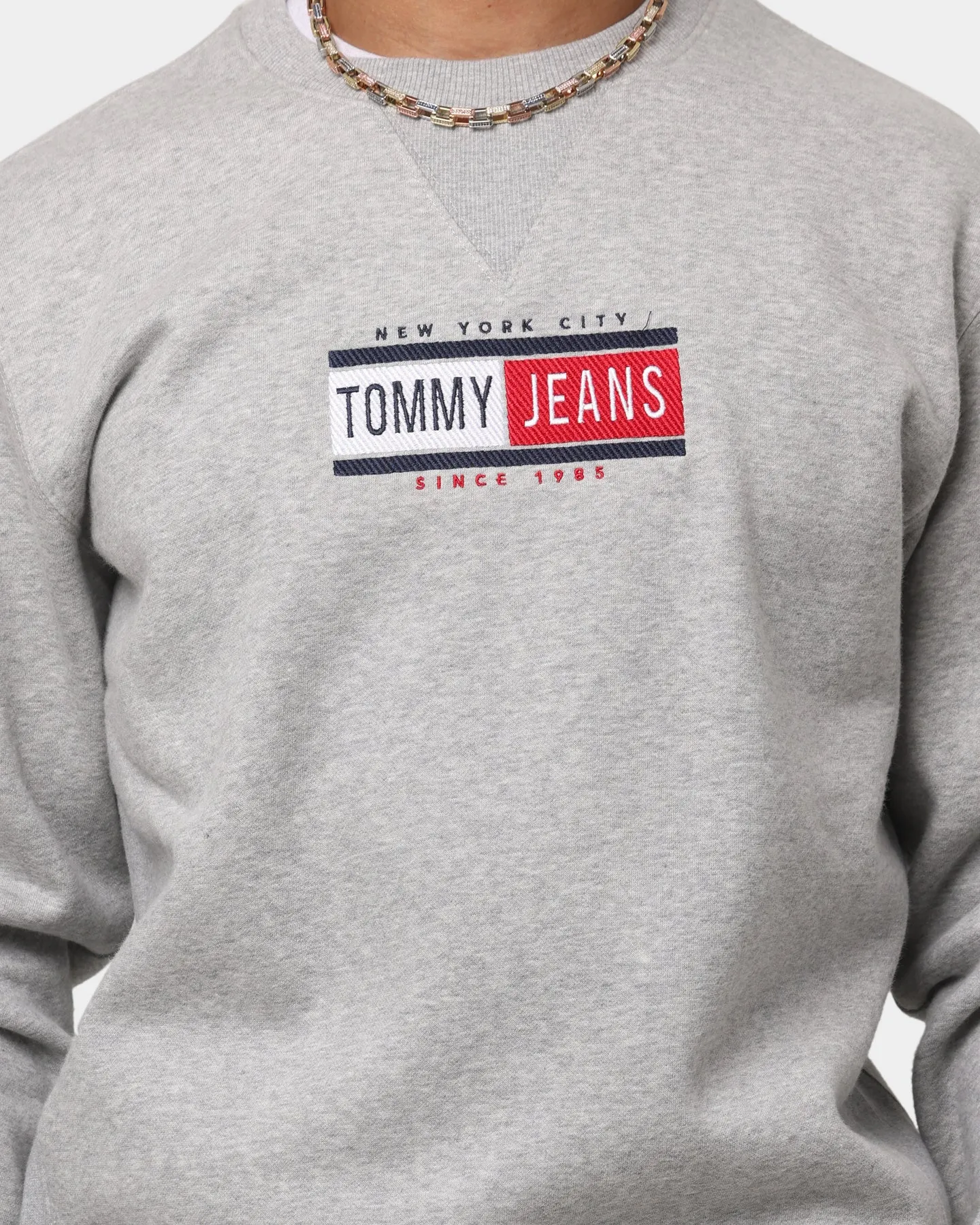 Tommy Jeans Timeless Crewneck Light Grey Heather